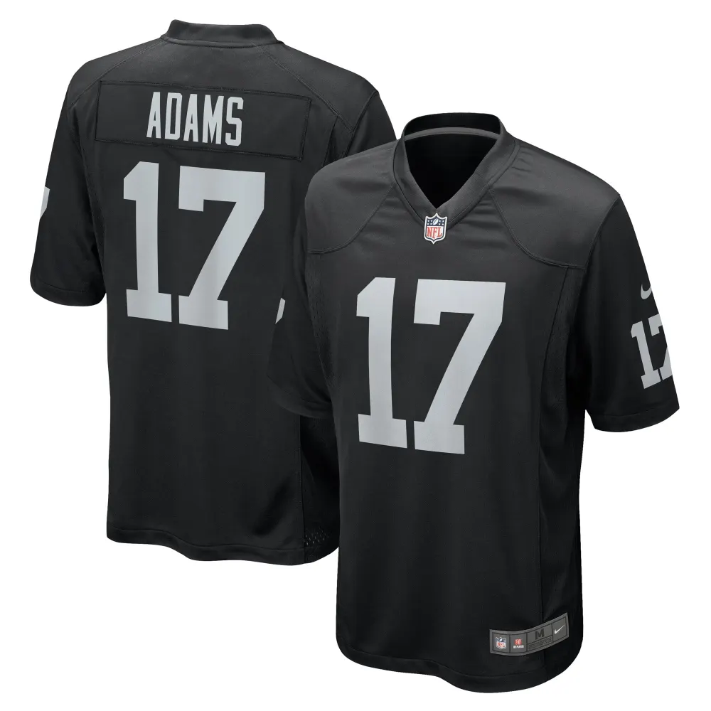 Men's Las Vegas Raiders Davante Adams Black Game Jersey