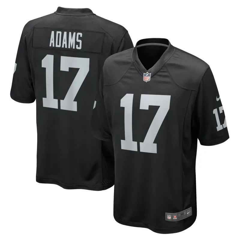 Men's Las Vegas Raiders Davante Adams Black Game Jersey