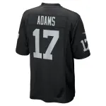 Men's Las Vegas Raiders Davante Adams Black Game Jersey