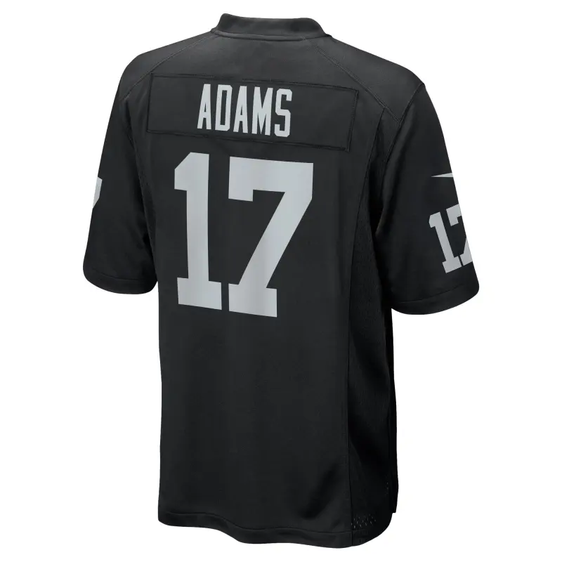 Men's Las Vegas Raiders Davante Adams Black Game Jersey