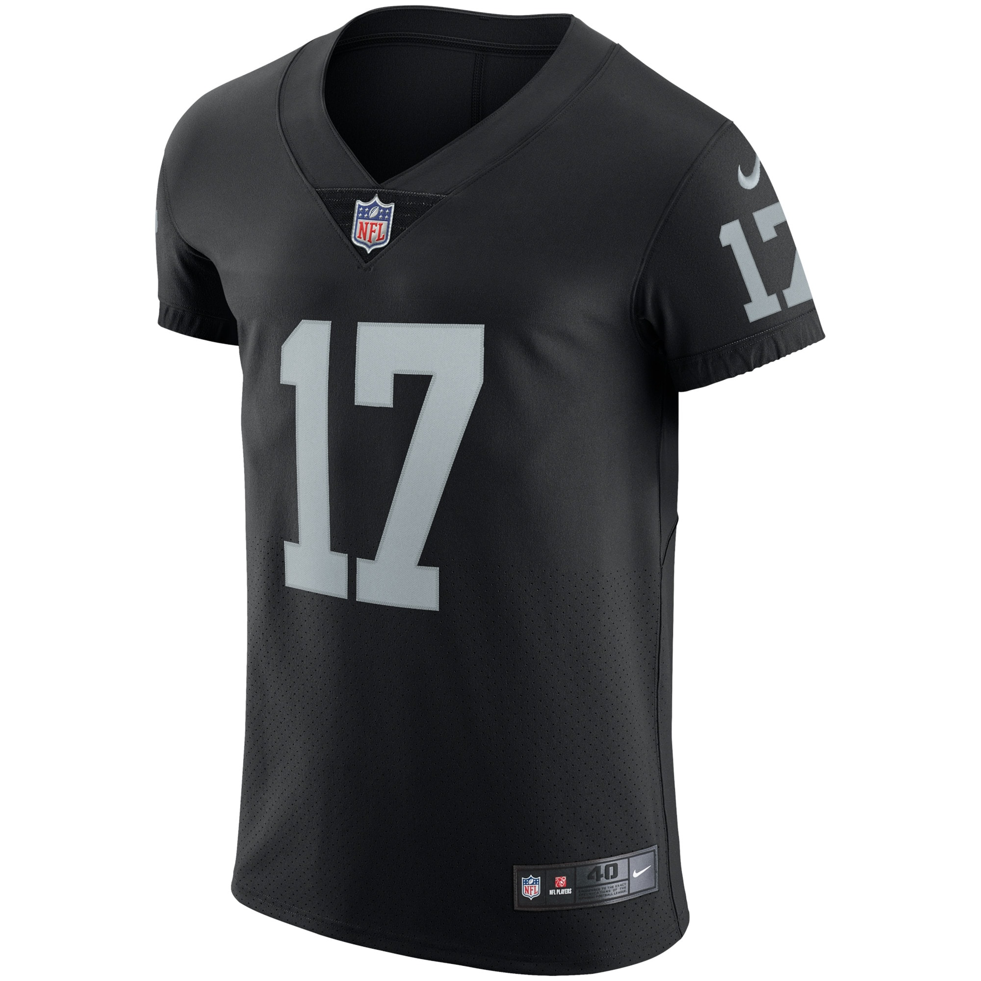 Men's Las Vegas Raiders Davante Adams Black Vapor Elite Jersey