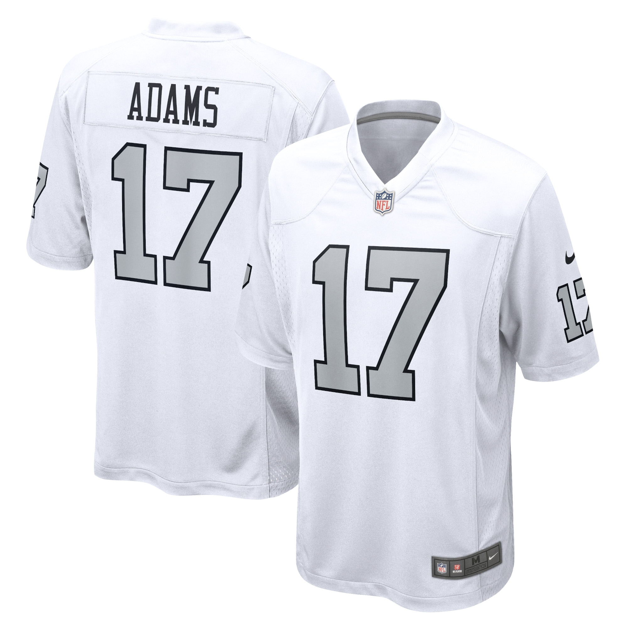 Men's Las Vegas Raiders Davante Adams White Alternate Game Jersey