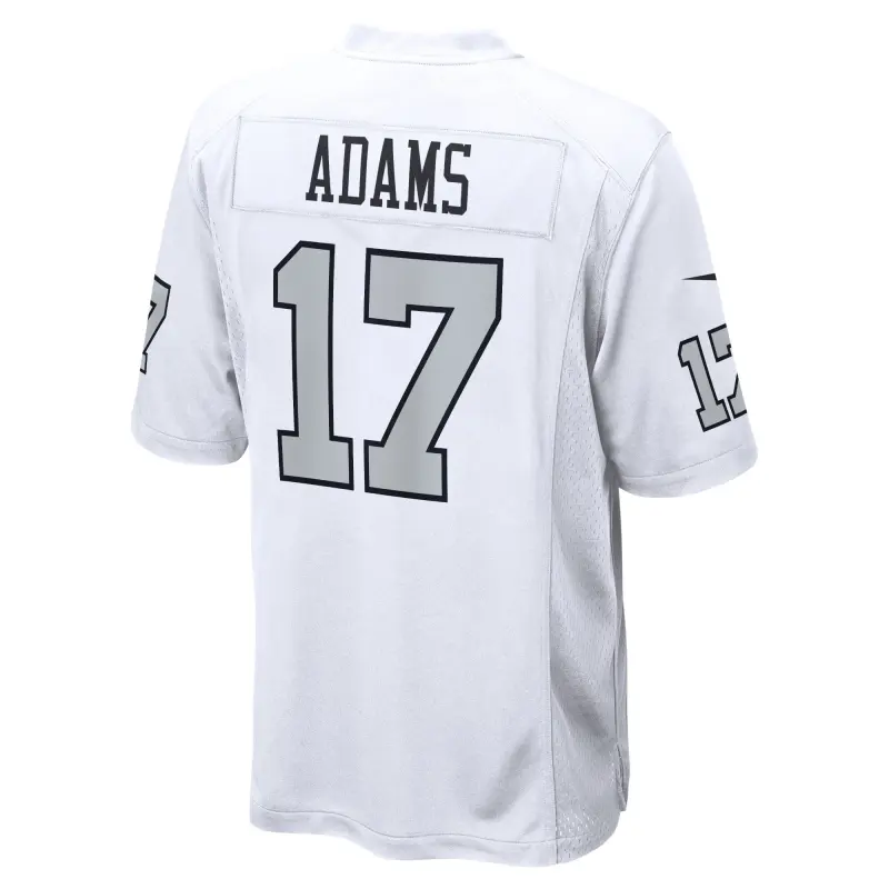 Men's Las Vegas Raiders Davante Adams White Alternate Game Jersey