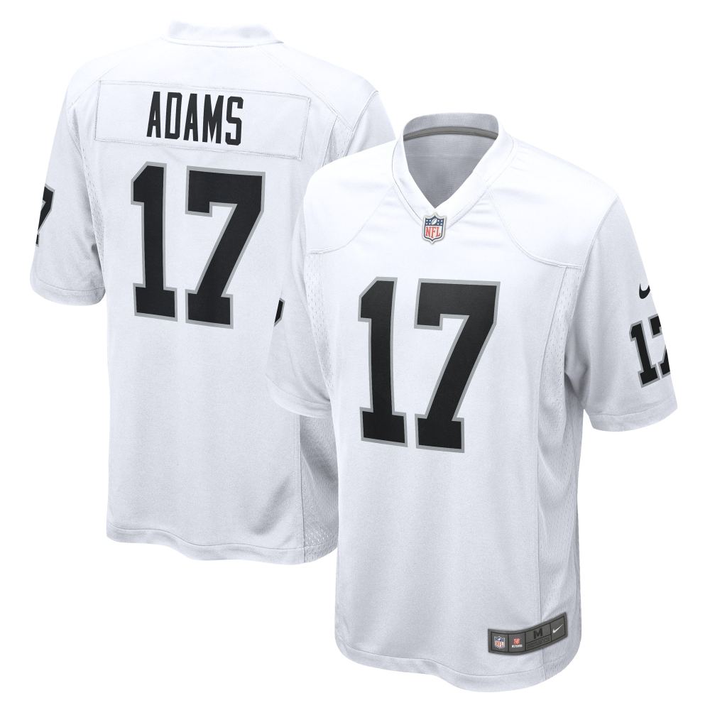 Men's Las Vegas Raiders Davante Adams White Game Jersey