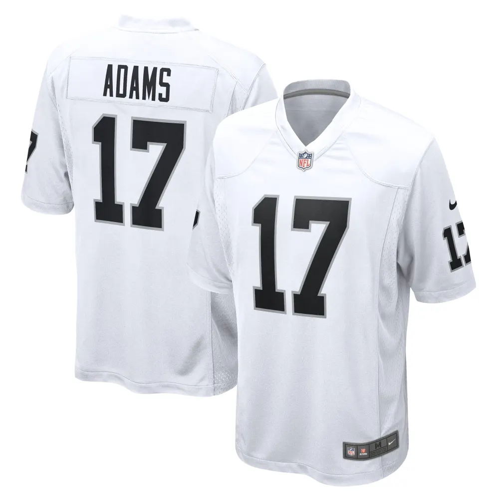 Men's Las Vegas Raiders Davante Adams White Game Jersey