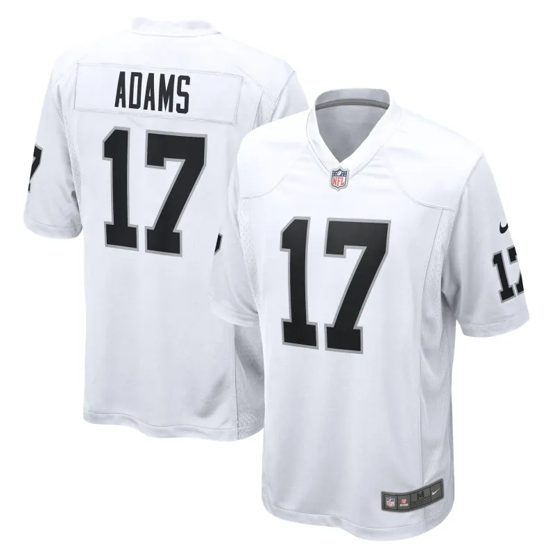 Men's Las Vegas Raiders Davante Adams White Game Jersey