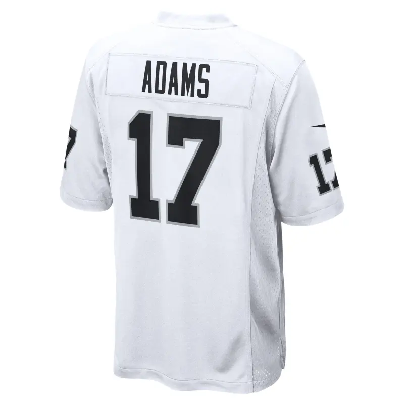 Men's Las Vegas Raiders Davante Adams White Game Jersey