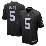 Men's Las Vegas Raiders Divine Deablo Black Player Game Jersey