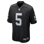 Men's Las Vegas Raiders Divine Deablo Black Player Game Jersey