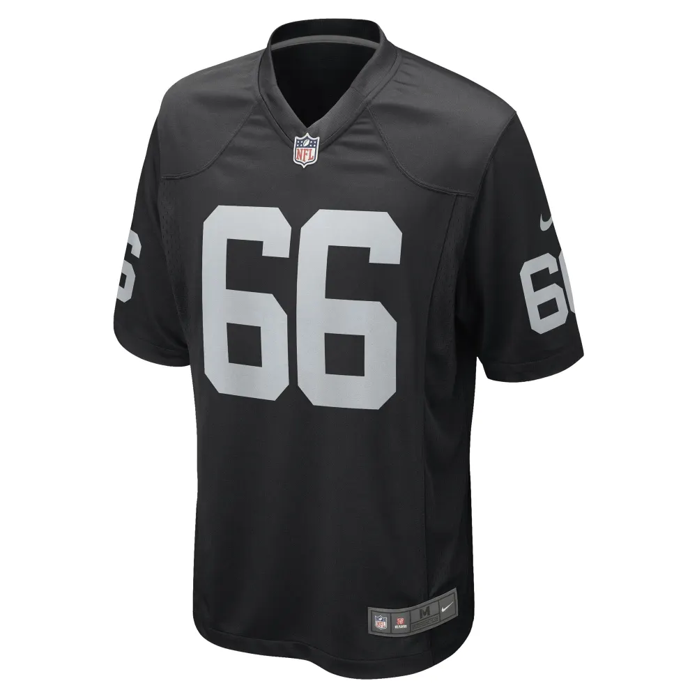 Men's Las Vegas Raiders Dylan Parham Black Game Player Jersey