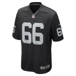 Men's Las Vegas Raiders Dylan Parham Black Game Player Jersey