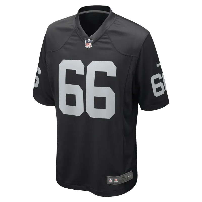 Men's Las Vegas Raiders Dylan Parham Black Game Player Jersey