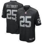 Men's Las Vegas Raiders Fred Biletnikoff Black Game Retired Player Jersey