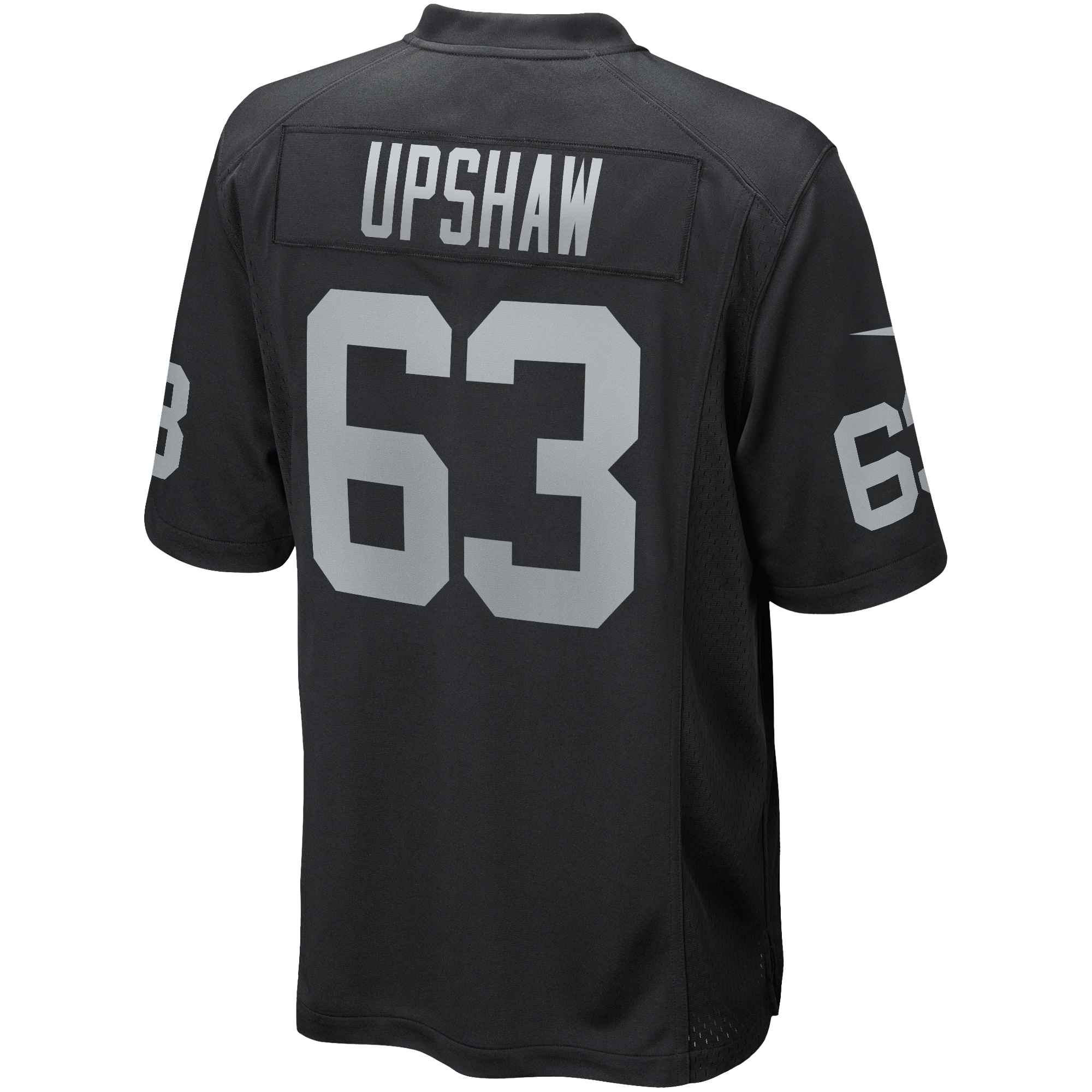 Men's Las Vegas Raiders Gene Upshaw Black Game Retired Player Jersey