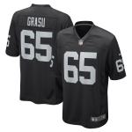 Men's Las Vegas Raiders Hroniss Grasu Black Game Player Jersey