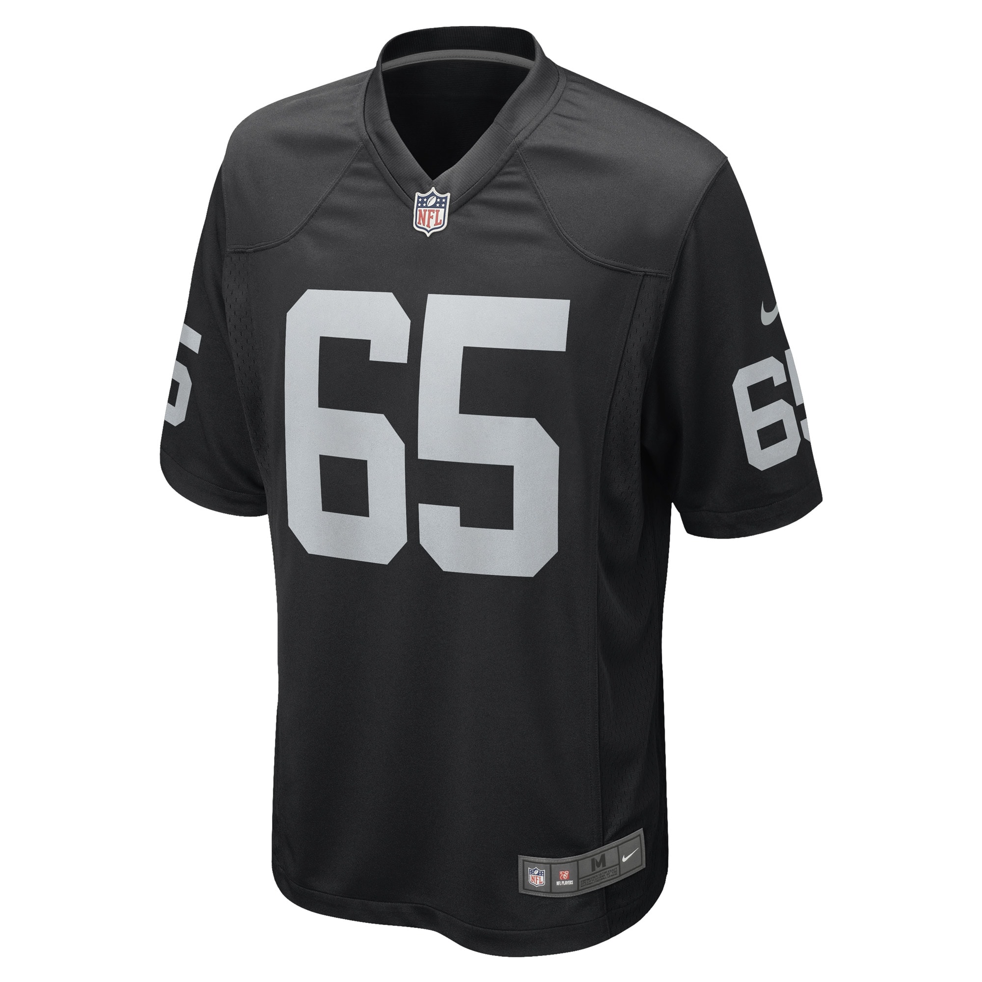 Men's Las Vegas Raiders Hroniss Grasu Black Game Player Jersey