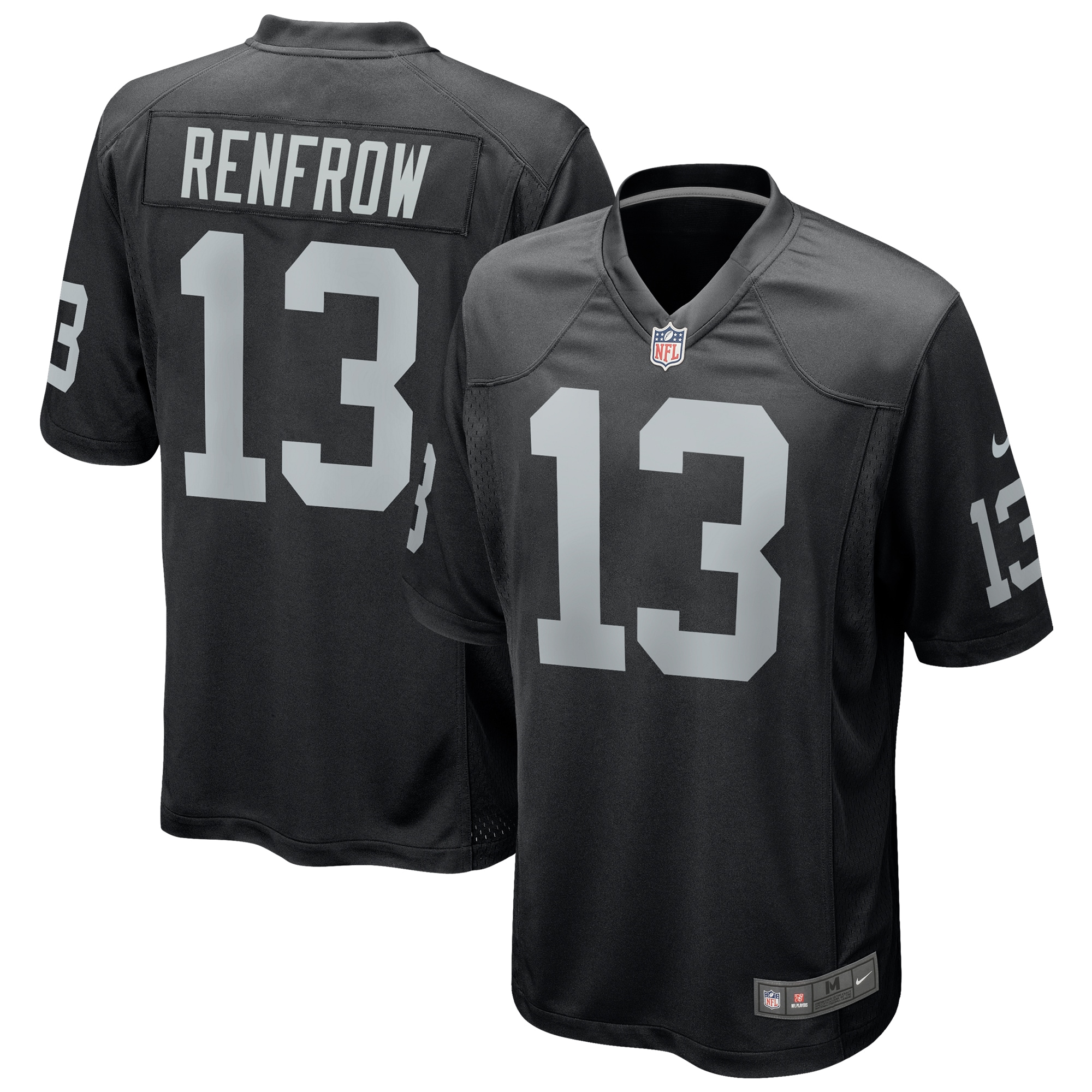 Men's Las Vegas Raiders Hunter Renfrow Black Game Player Jersey