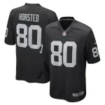 Men's Las Vegas Raiders Jesper Horsted Black Game Player Jersey