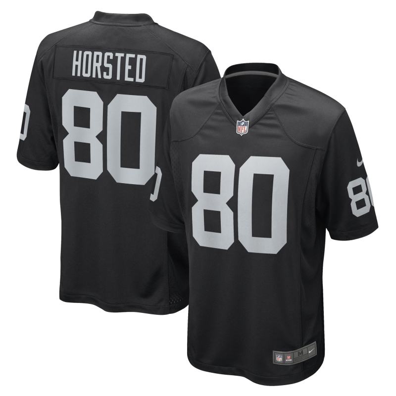 Men's Las Vegas Raiders Jesper Horsted Black Game Player Jersey