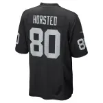 Men's Las Vegas Raiders Jesper Horsted Black Game Player Jersey
