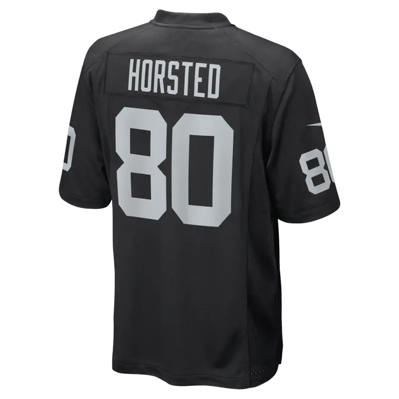 Men's Las Vegas Raiders Jesper Horsted Black Game Player Jersey