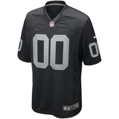 Men's Las Vegas Raiders Jim Otto Black Game Retired Player Jersey 02