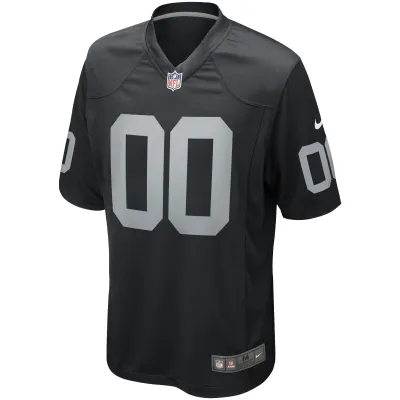 Men's Las Vegas Raiders Jim Otto Black Game Retired Player Jersey 02
