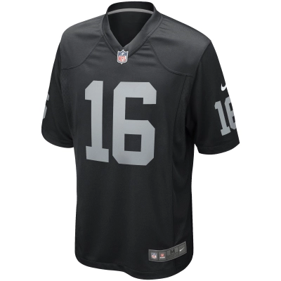 Men's Las Vegas Raiders Jim Plunkett Black Game Retired Player Jersey 02