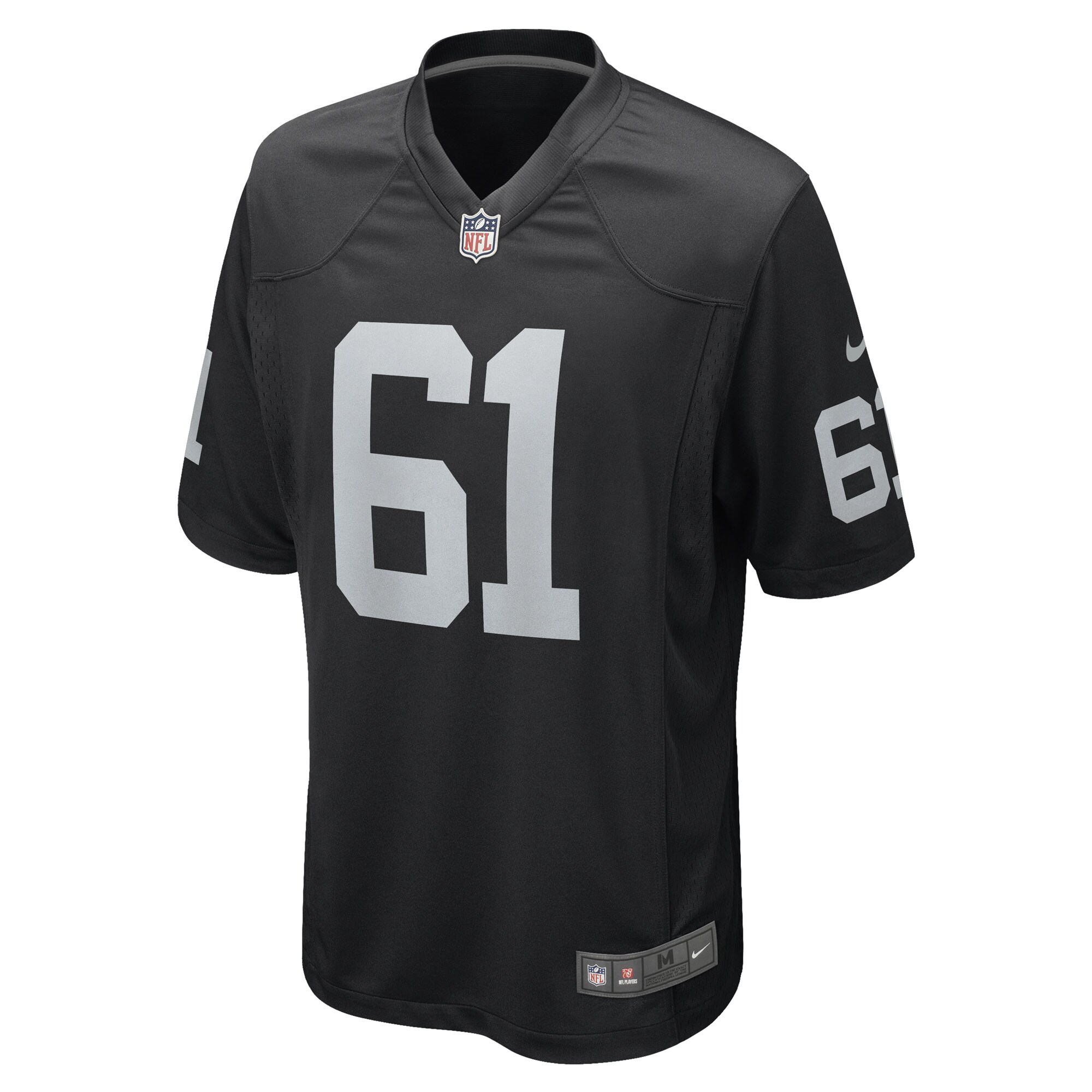 Men's Las Vegas Raiders Jordan Meredith Black Game Player Jersey