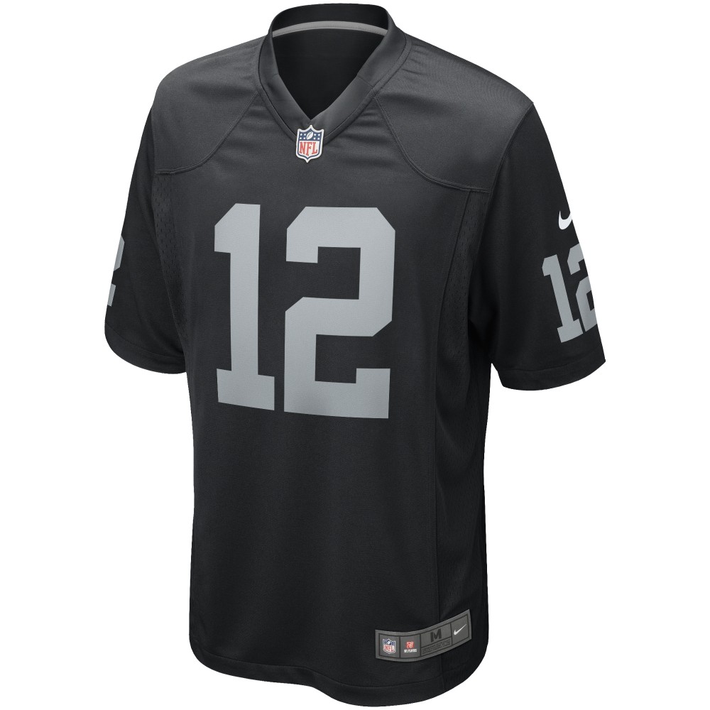 Men's Las Vegas Raiders Ken Stabler Black Game Retired Player Jersey