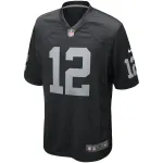 Men's Las Vegas Raiders Ken Stabler Black Game Retired Player Jersey