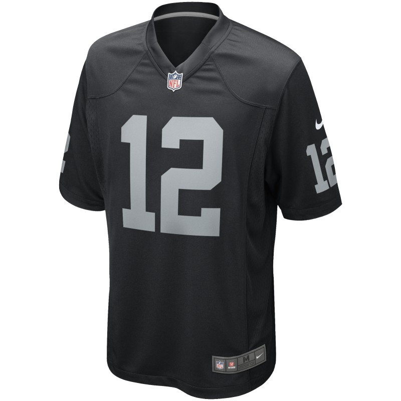 Men's Las Vegas Raiders Ken Stabler Black Game Retired Player Jersey