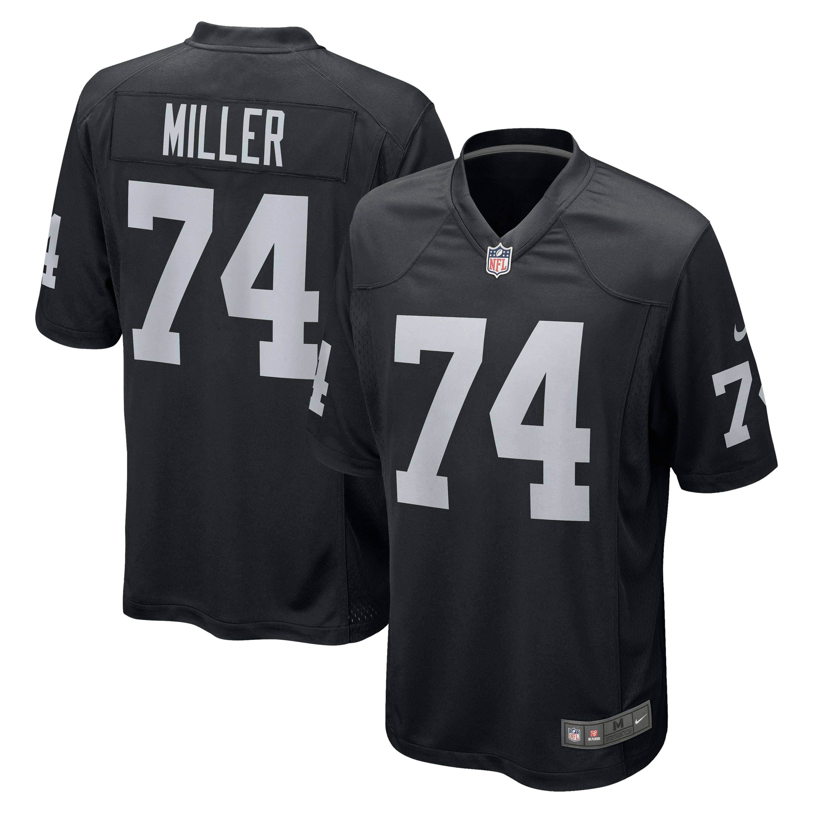 Men's Las Vegas Raiders Kolton Miller Black Game Jersey