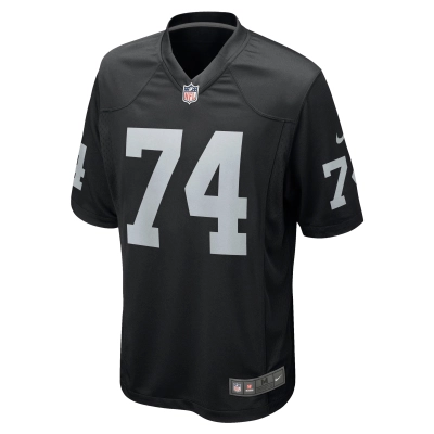 Men's Las Vegas Raiders Kolton Miller Black Game Jersey 02