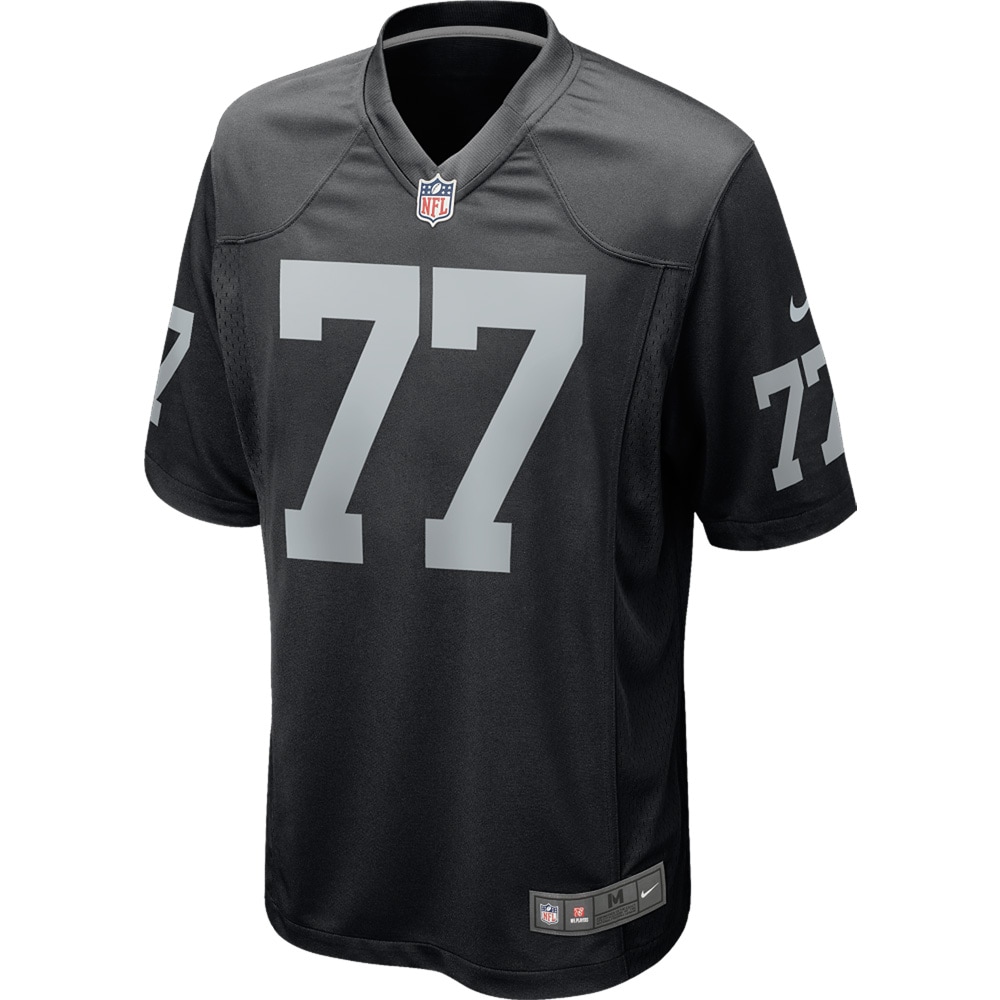 Men's Las Vegas Raiders Kolton Miller Black Game Player Jersey