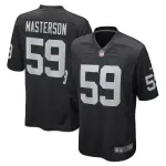 Men's Las Vegas Raiders Luke Masterson Black Game Player Jersey