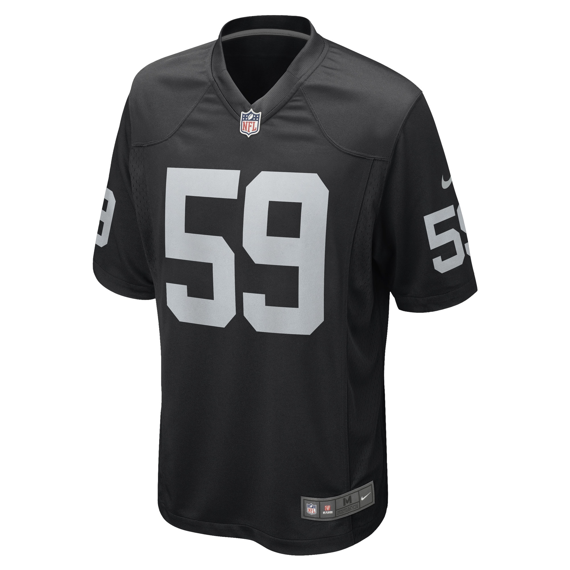 Men's Las Vegas Raiders Luke Masterson Black Game Player Jersey