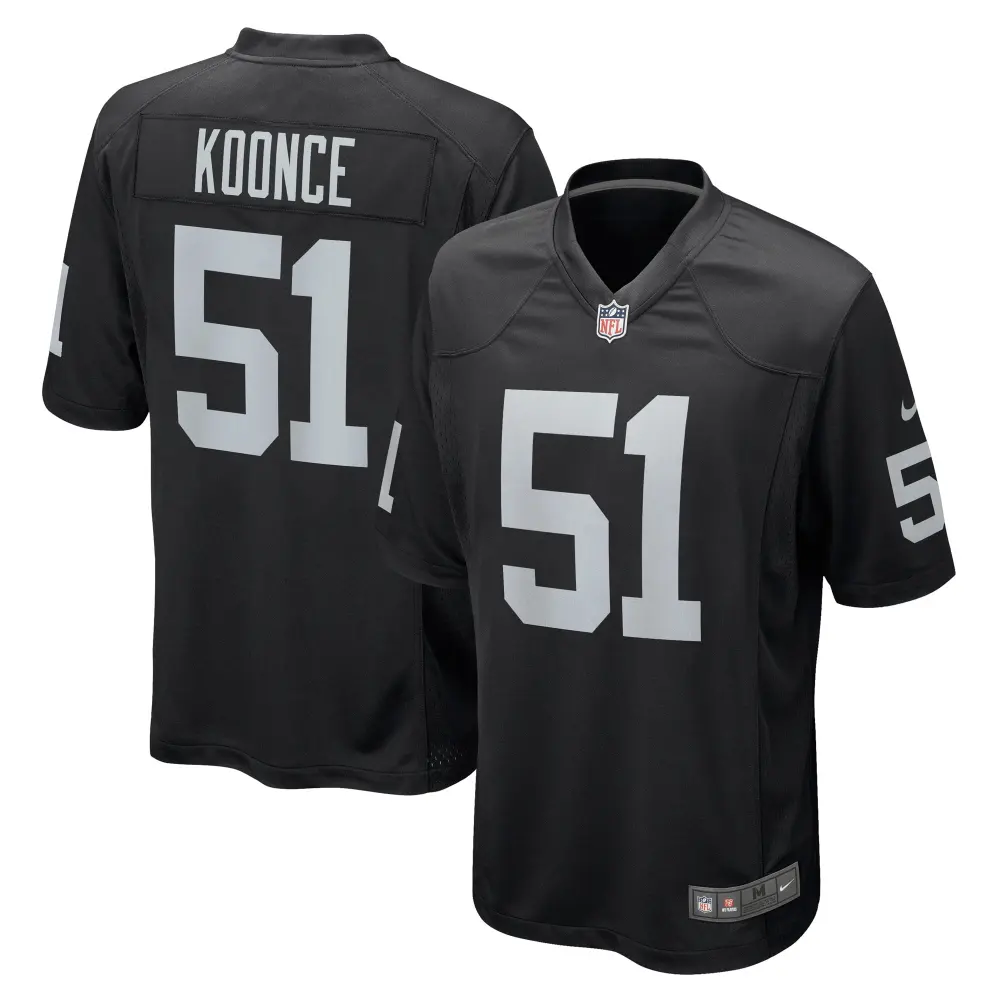 Men's Las Vegas Raiders Malcolm Koonce Black Game Jersey