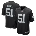 Men's Las Vegas Raiders Malcolm Koonce Black Game Jersey