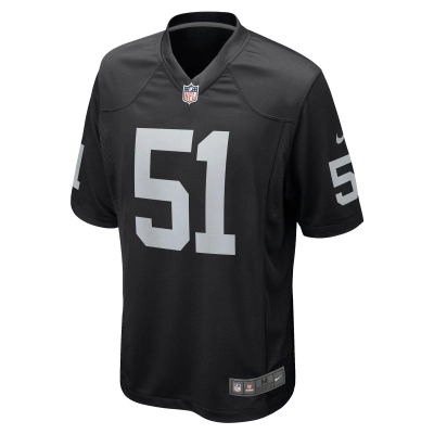 Men's Las Vegas Raiders Malcolm Koonce Black Game Jersey 02