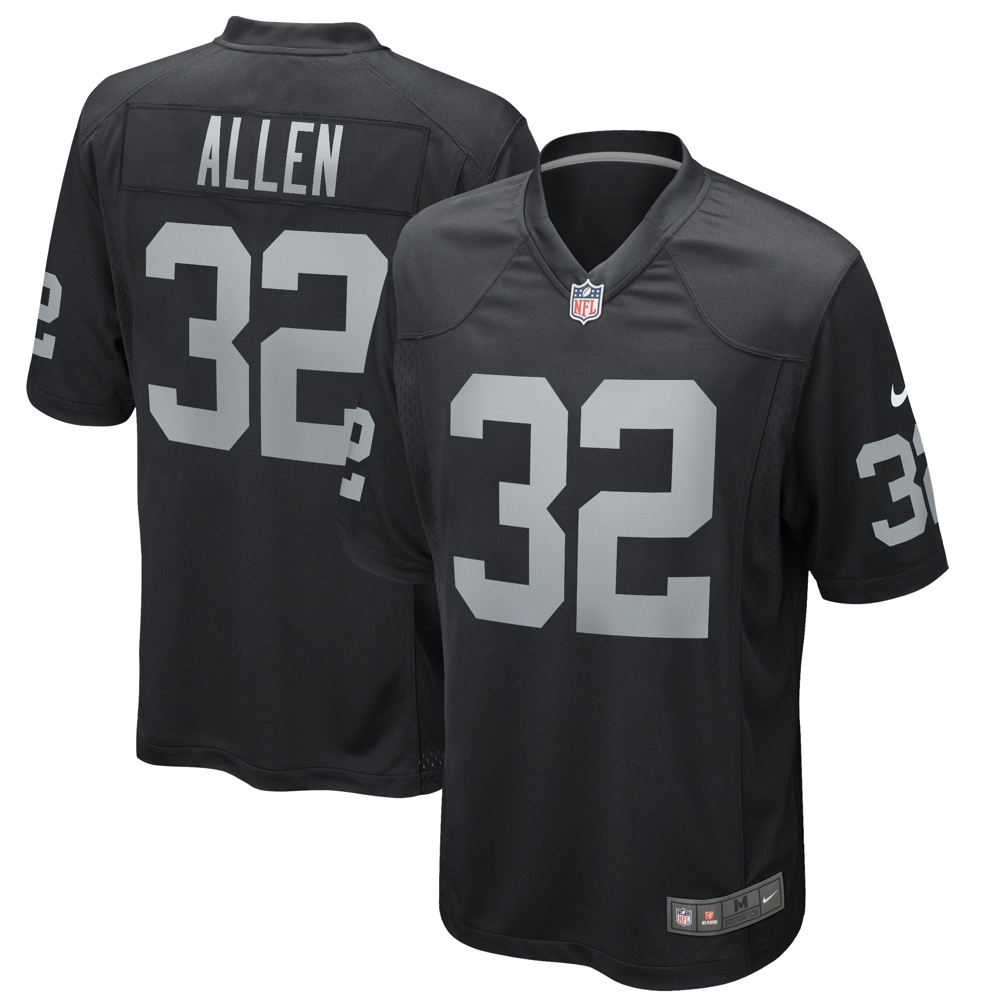 Men's Las Vegas Raiders Marcus Allen Black Game Retired Player Jersey