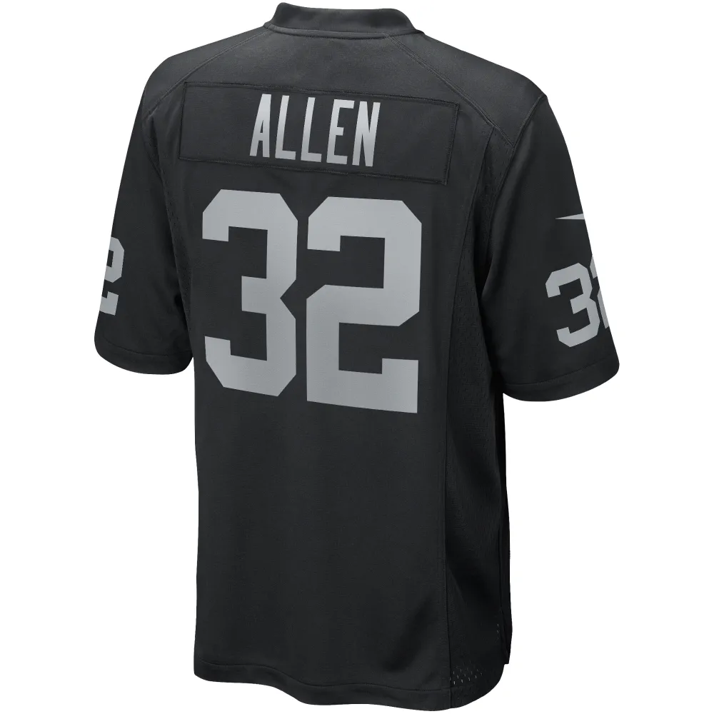 Men's Las Vegas Raiders Marcus Allen Black Game Retired Player Jersey
