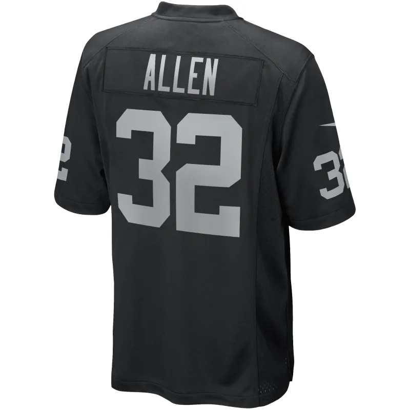 Men's Las Vegas Raiders Marcus Allen Black Game Retired Player Jersey
