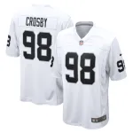 Men's Las Vegas Raiders Maxx Crosby White Game Jersey