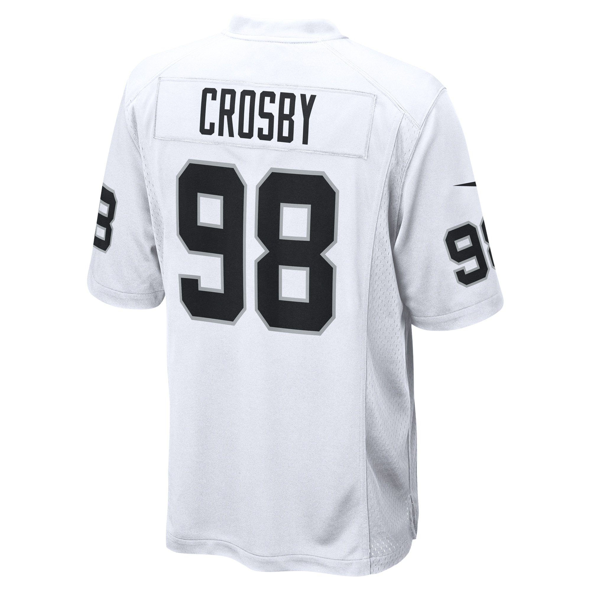Men's Las Vegas Raiders Maxx Crosby White Game Jersey