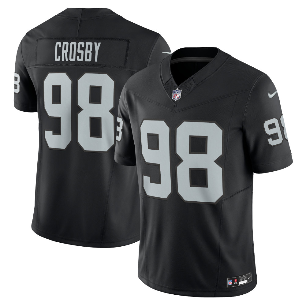 Men's Las Vegas Raiders Maxx Crosby Black Vapor F.U.S.E. Limited Jersey