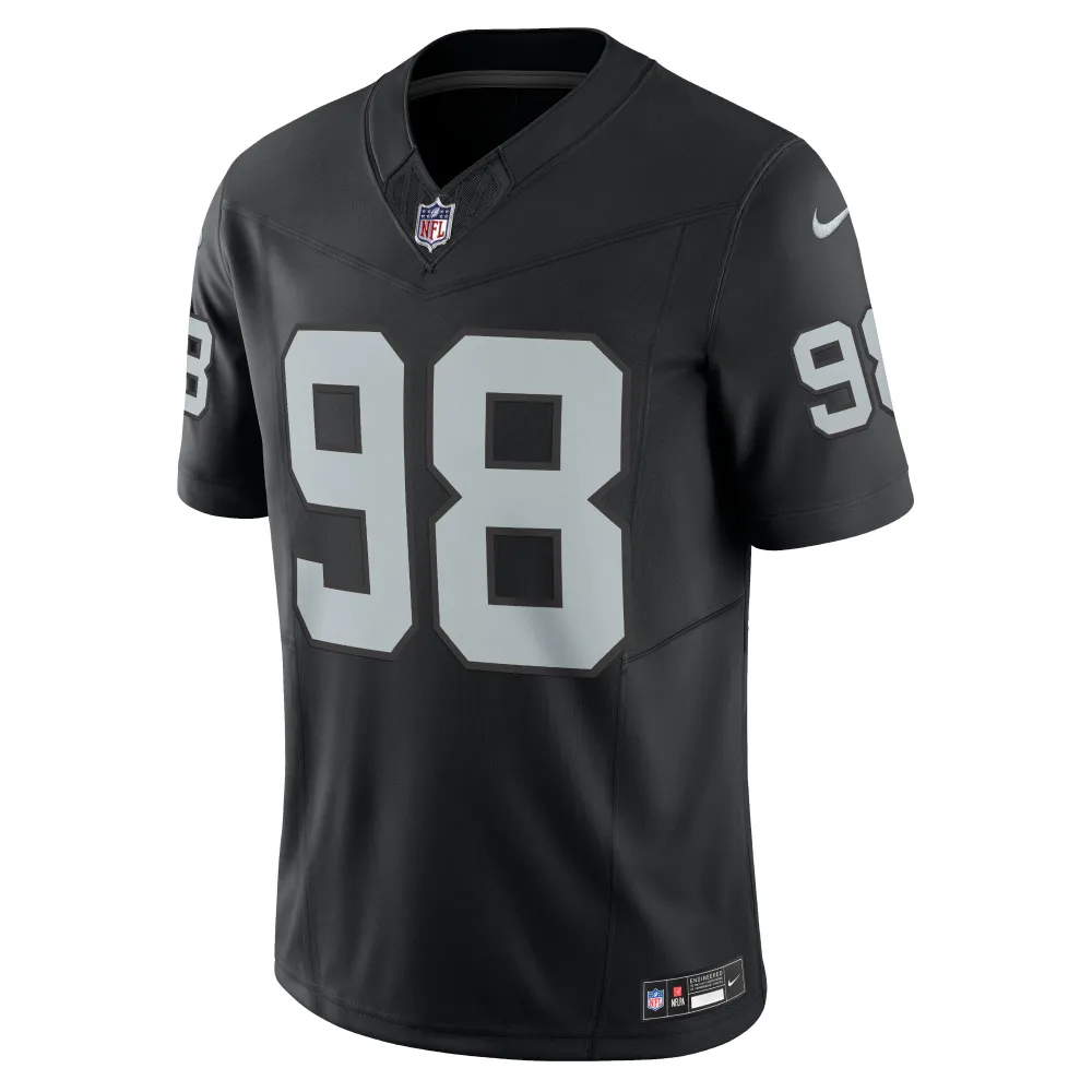 Men's Las Vegas Raiders Maxx Crosby Black Vapor F.U.S.E. Limited Jersey