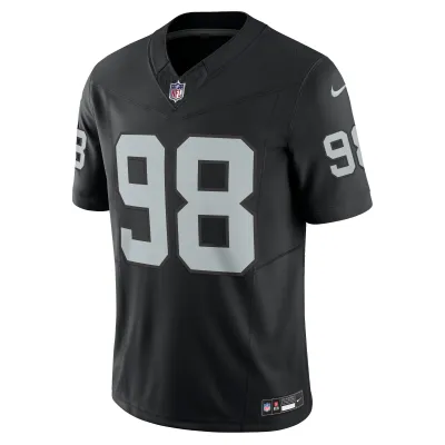 Men's Las Vegas Raiders Maxx Crosby Black Vapor F.U.S.E. Limited Jersey 02