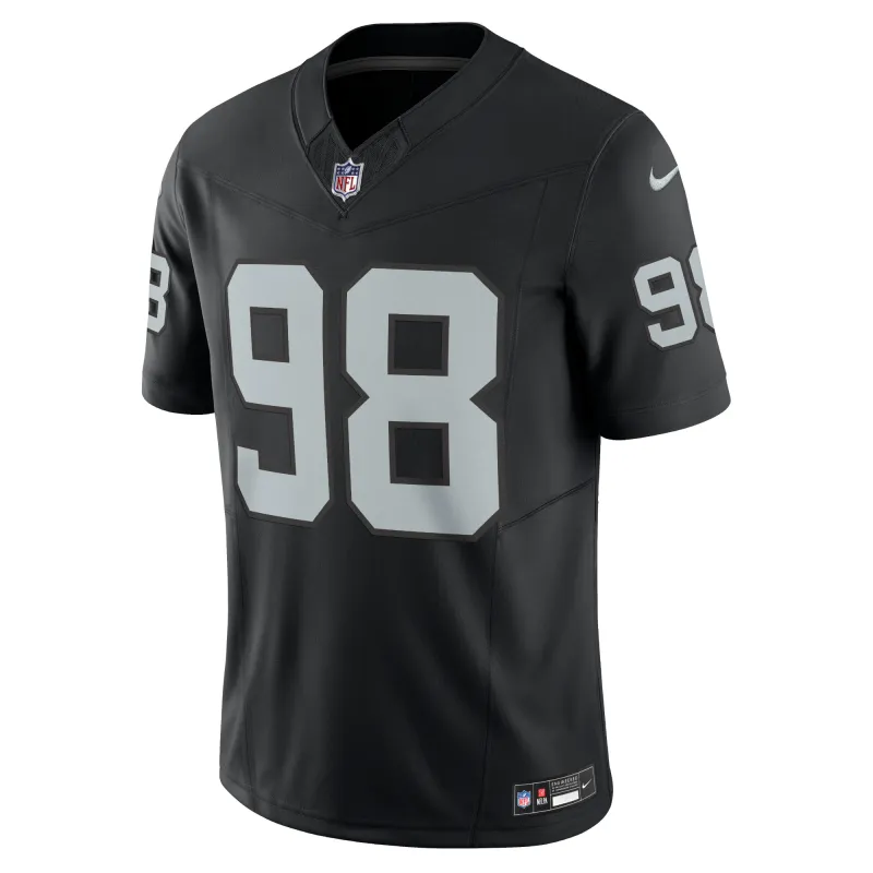 Men's Las Vegas Raiders Maxx Crosby Black Vapor F.U.S.E. Limited Jersey