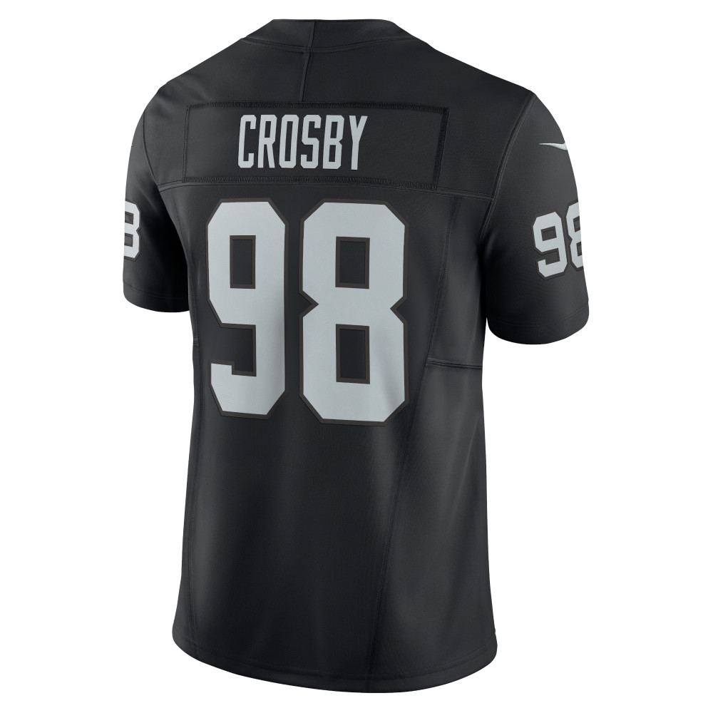 Men's Las Vegas Raiders Maxx Crosby Black Vapor F.U.S.E. Limited Jersey